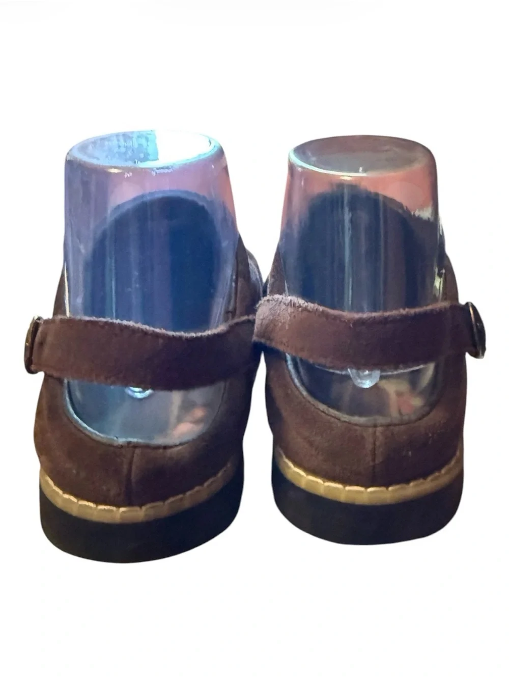 L'AMOUR Girl's Brown leather Suede Clogs
